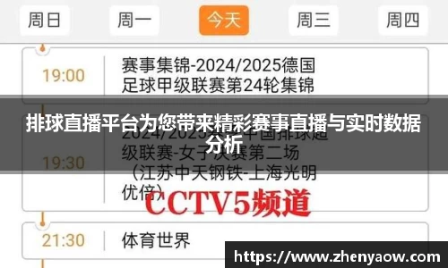 排球直播平台为您带来精彩赛事直播与实时数据分析