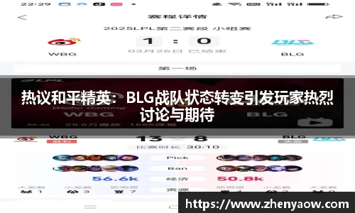 热议和平精英：BLG战队状态转变引发玩家热烈讨论与期待